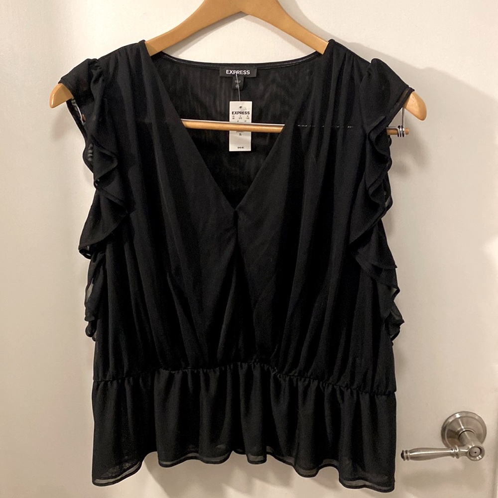 Express Shear Black Top XL